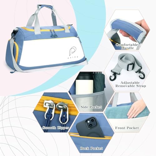 PALAY® Travel Bags for Luggage Multi Pocket Sports Duffle Women with Wet Shoe Compartment Weekender Overnight Gym 2PCS PALAY® Travel Bags for Luggage Multi Pocket Sports Duffle Women with Wet Shoe Compartment Weekender Overnight Gym 2PCS
